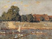 Alfred Sisley Regatta at Hampton Court oil painting reproduction